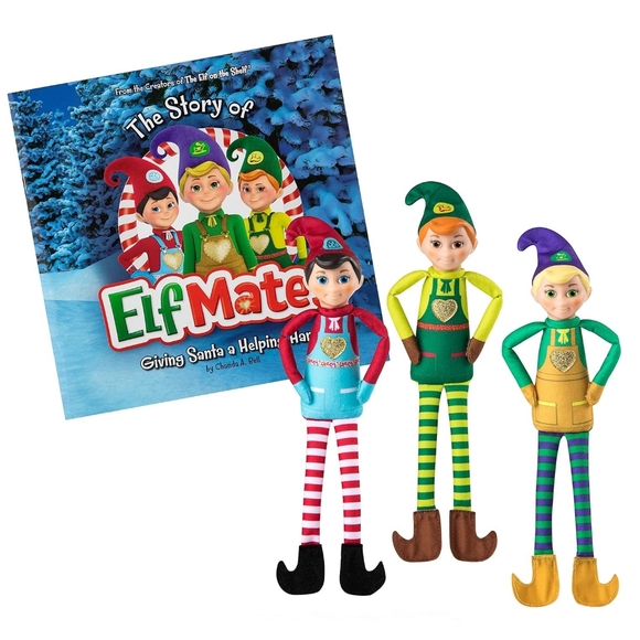NEW Elf on The Shelf Elf Mates 3 Pack Elves with Storybook Authentic Original - Picture 1 of 16
